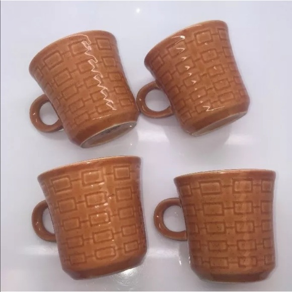 FRESCO Vtg 60’s Mid-Century Modern Set of 4 Mugs - Picture 5 of 10